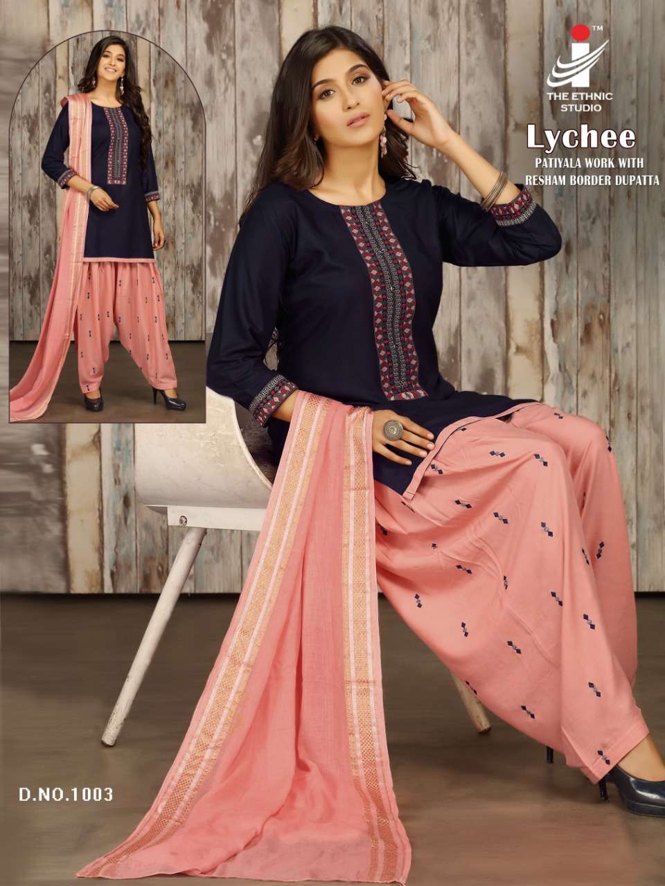 LYCHEE BY THE ETHNIC STUDIO 1001 TO 1008 SERIES BEAUTIFUL SUITS STYLISH COLORFUL FANCY CASUAL WEAR & ETHNIC WEAR RAYON WORK DRESSES AT WHOLESALE PRICE