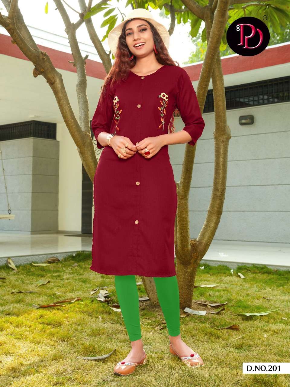 GUNJAN VOL-2 BY POORVI DESIGNER 201 TO 206 SERIES BEAUTIFUL STYLISH FANCY COLORFUL CASUAL WEAR & ETHNIC WEAR & READY TO WEAR SLUB COTTON WITH EMBROIDERED KURTIS AT WHOLESALE PRICE