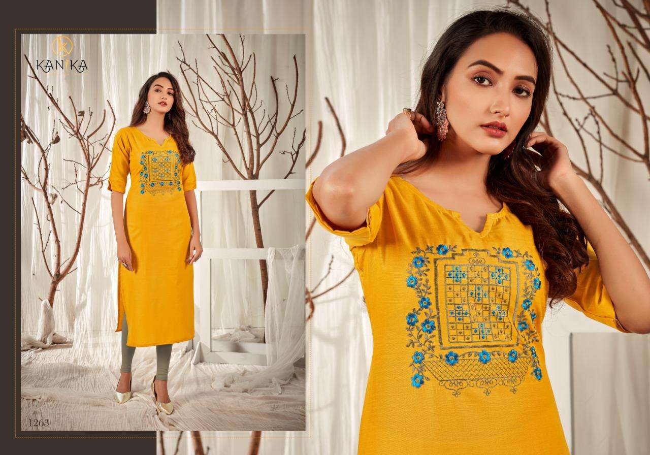 ADITI VOL-8 BY KANIKA 1263 TO 1272 SERIES DESIGNER STYLISH FANCY COLORFUL BEAUTIFUL PARTY WEAR & ETHNIC WEAR COLLECTION RUBY SILK EMBROIDERED KURTIS AT WHOLESALE PRICE