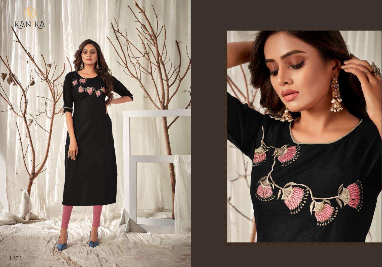 ADITI VOL-8 BY KANIKA 1263 TO 1272 SERIES DESIGNER STYLISH FANCY COLORFUL BEAUTIFUL PARTY WEAR & ETHNIC WEAR COLLECTION RUBY SILK EMBROIDERED KURTIS AT WHOLESALE PRICE