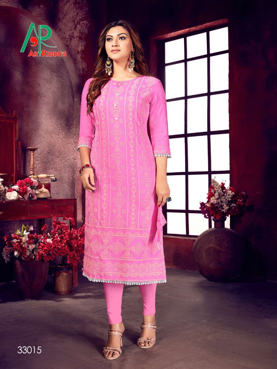 MALL CULTURE VOL-5 BY ART RIDDHS 33013 TO 33020 SERIES DESIGNER STYLISH FANCY COLORFUL BEAUTIFUL PARTY WEAR & ETHNIC WEAR COLLECTION RAYON SLUB LAKHNAVI WORK KURTIS AT WHOLESALE PRICE
