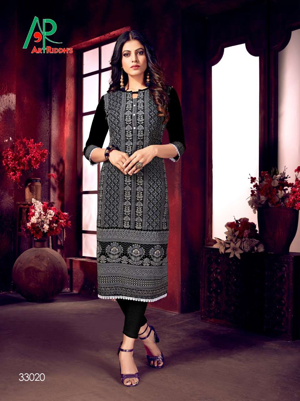 MALL CULTURE VOL-5 BY ART RIDDHS 33013 TO 33020 SERIES DESIGNER STYLISH FANCY COLORFUL BEAUTIFUL PARTY WEAR & ETHNIC WEAR COLLECTION RAYON SLUB LAKHNAVI WORK KURTIS AT WHOLESALE PRICE