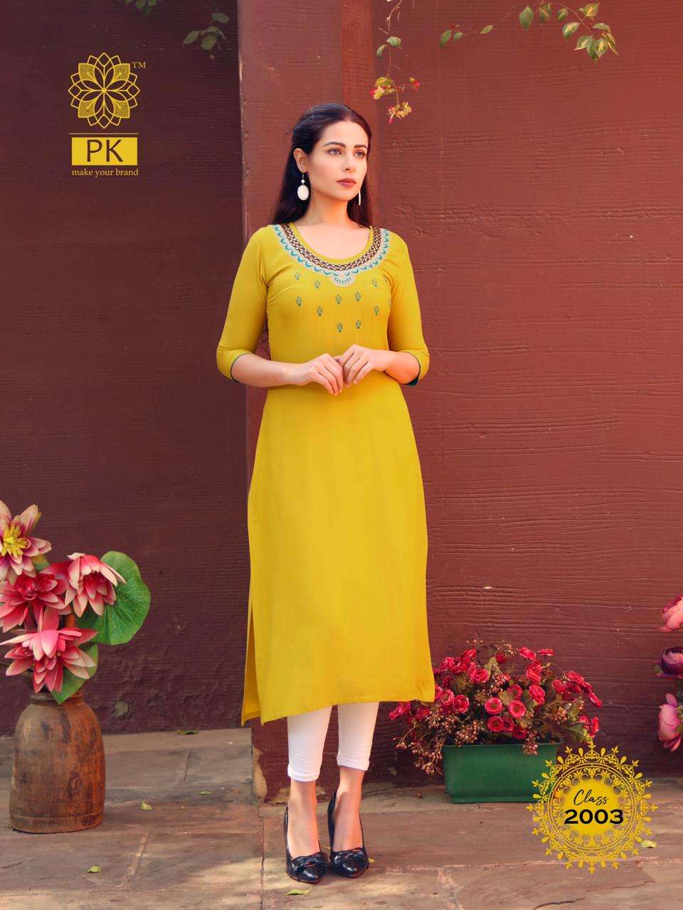FASHION CLASS VOL-2 BY PK 2001 TO 2012 SERIES BEAUTIFUL COLORFUL STYLISH FANCY PARTY WEAR & ETHNIC WEAR & READY TO WEAR HEAVY RAYON EMBROIDERED KURTIS AT WHOLESALE PRICE