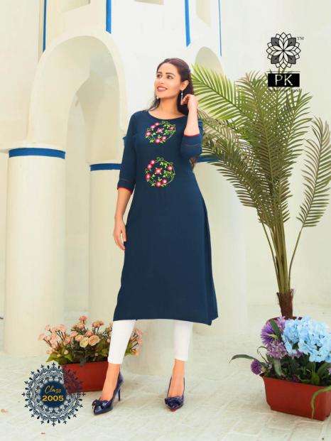 FASHION CLASS VOL-2 BY PK 2001 TO 2012 SERIES BEAUTIFUL COLORFUL STYLISH FANCY PARTY WEAR & ETHNIC WEAR & READY TO WEAR HEAVY RAYON EMBROIDERED KURTIS AT WHOLESALE PRICE