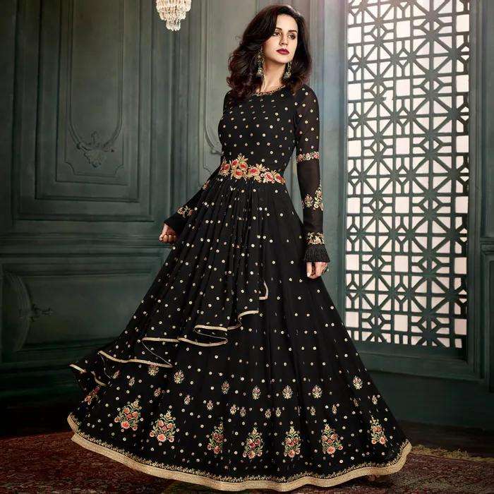 VIDHISHA HIT DESIGN 31006 BY ARIHANT DESIGNER ANARKALI SUITS BEAUTIFUL STYLISH FANCY COLORFUL PARTY WEAR & OCCASIONAL WEAR APPLE GEORGETTE DRESSES AT WHOLESALE PRICE
