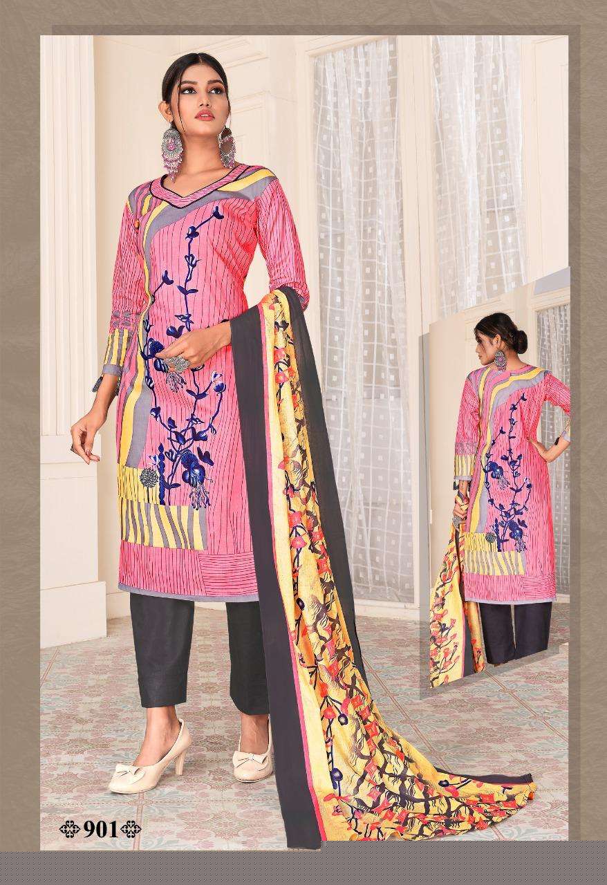 CLASSIC VOL-9 BY COTTON PLUSE 901 TO 912 SERIES BEAUTIFUL WINTER COLLECTION SUITS STYLISH FANCY COLORFUL CASUAL WEAR & ETHNIC WEAR COTTON PRINT DRESSES AT WHOLESALE PRICE