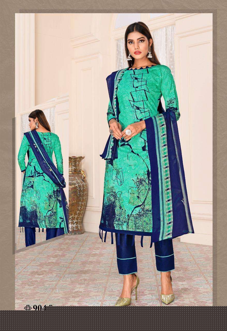 CLASSIC VOL-9 BY COTTON PLUSE 901 TO 912 SERIES BEAUTIFUL WINTER COLLECTION SUITS STYLISH FANCY COLORFUL CASUAL WEAR & ETHNIC WEAR COTTON PRINT DRESSES AT WHOLESALE PRICE