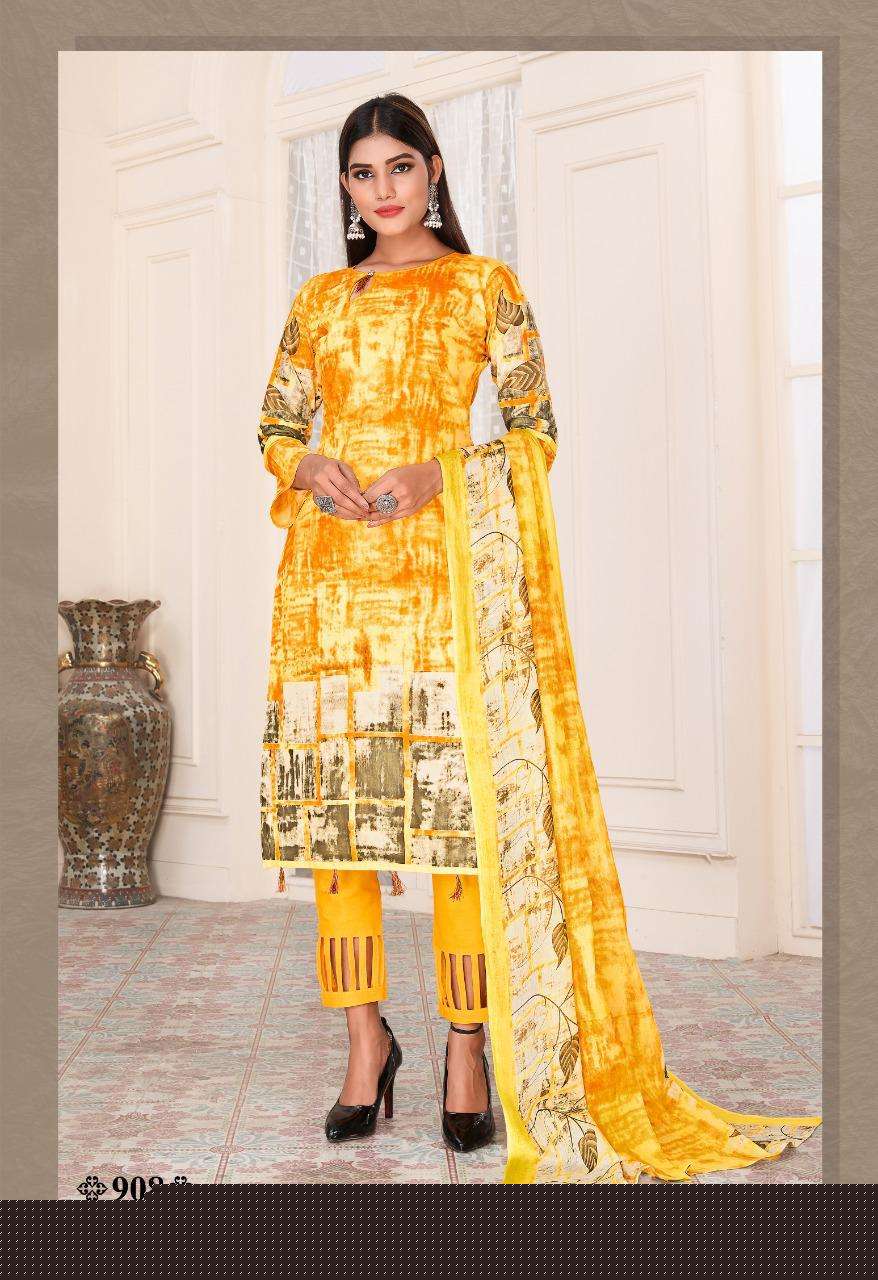 CLASSIC VOL-9 BY COTTON PLUSE 901 TO 912 SERIES BEAUTIFUL WINTER COLLECTION SUITS STYLISH FANCY COLORFUL CASUAL WEAR & ETHNIC WEAR COTTON PRINT DRESSES AT WHOLESALE PRICE