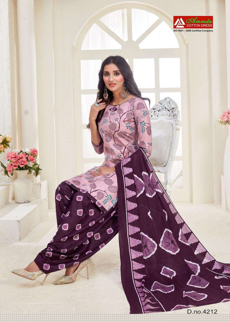 KAJORI VOL-42 BY AMRUTA 4201 TO 4220 SERIES BEAUTIFUL WINTER COLLECTION SUITS STYLISH FANCY COLORFUL CASUAL WEAR & ETHNIC WEAR PURE COTTON PRINT DRESSES AT WHOLESALE PRICE