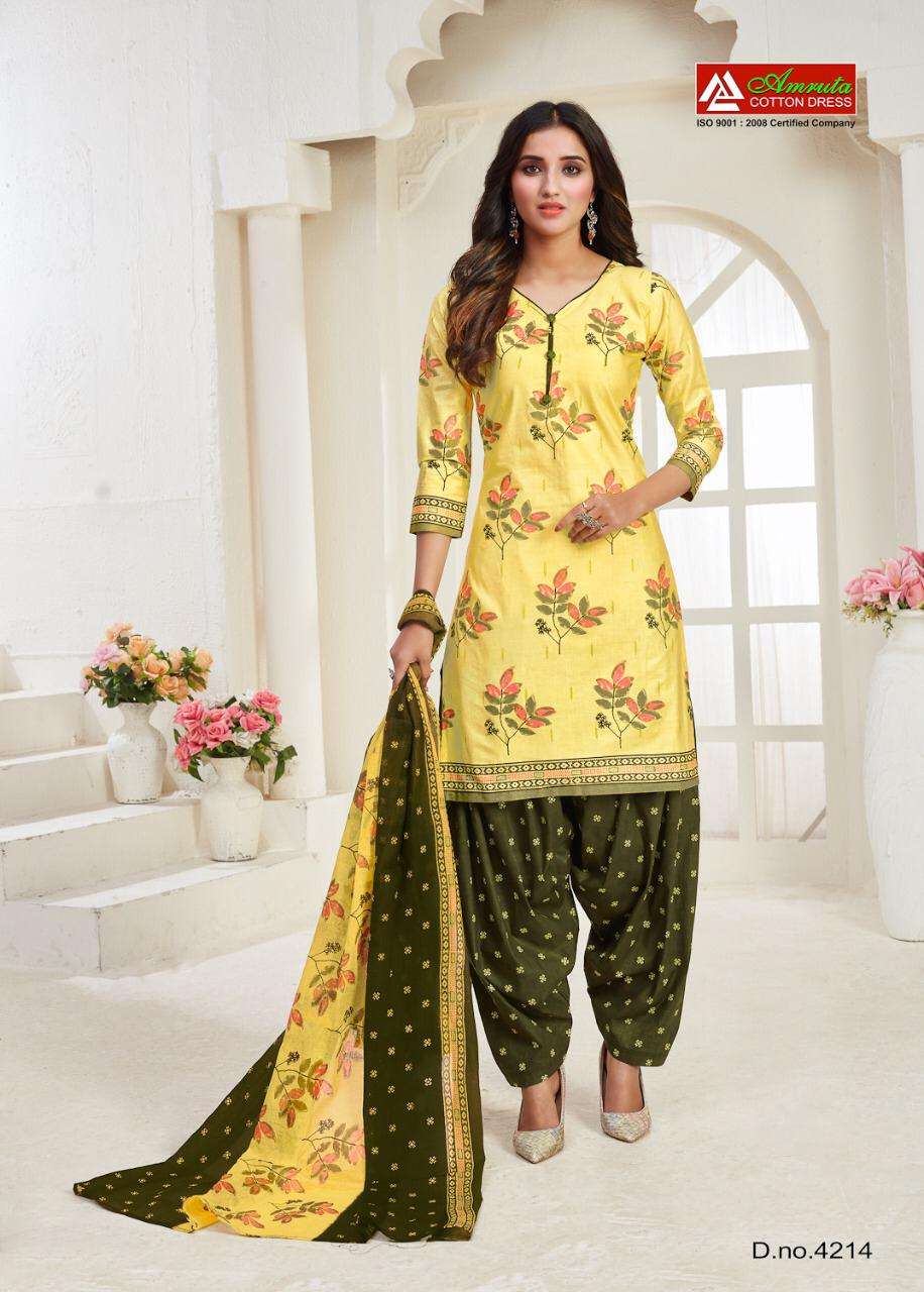 KAJORI VOL-42 BY AMRUTA 4201 TO 4220 SERIES BEAUTIFUL WINTER COLLECTION SUITS STYLISH FANCY COLORFUL CASUAL WEAR & ETHNIC WEAR PURE COTTON PRINT DRESSES AT WHOLESALE PRICE