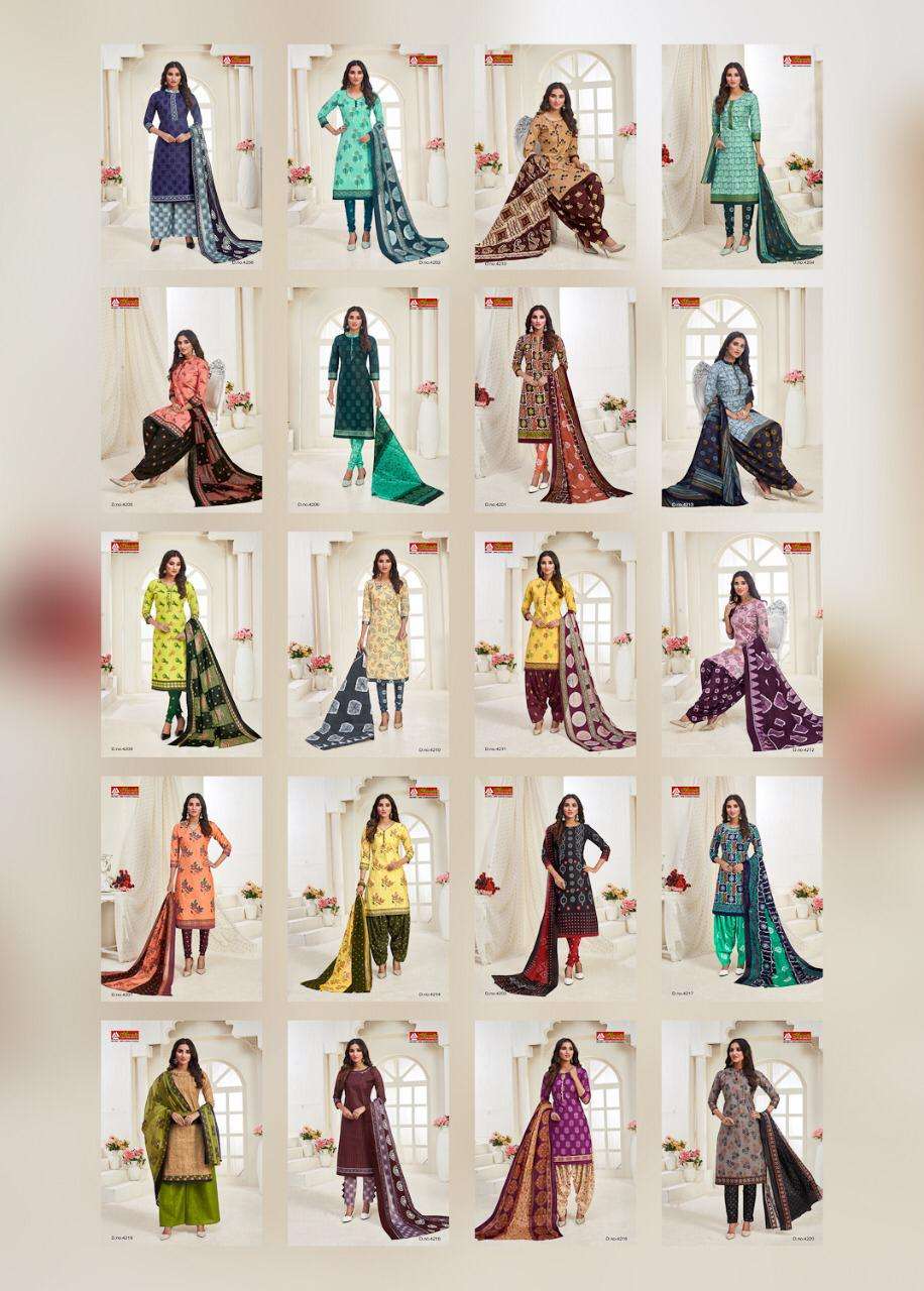KAJORI VOL-42 BY AMRUTA 4201 TO 4220 SERIES BEAUTIFUL WINTER COLLECTION SUITS STYLISH FANCY COLORFUL CASUAL WEAR & ETHNIC WEAR PURE COTTON PRINT DRESSES AT WHOLESALE PRICE
