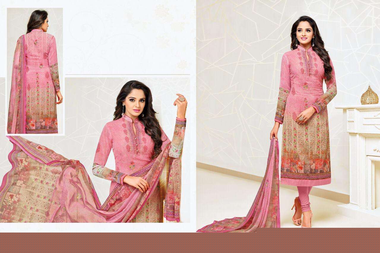 ZISA FLORA VOL-3 BY MEERA TRENDZ 2811 TO 28018 SERIES BEAUTIFUL WINTER COLLECTION SUITS STYLISH FANCY COLORFUL CASUAL WEAR & ETHNIC WEAR GEORGETTE WORK WITH DIGITAL PRINT DRESSES AT WHOLESALE PRICE