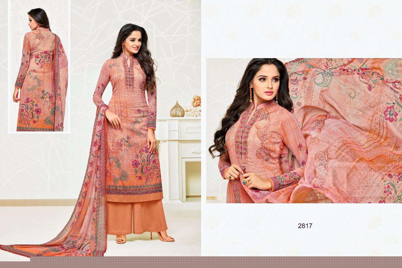 ZISA FLORA VOL-3 BY MEERA TRENDZ 2811 TO 28018 SERIES BEAUTIFUL WINTER COLLECTION SUITS STYLISH FANCY COLORFUL CASUAL WEAR & ETHNIC WEAR GEORGETTE WORK WITH DIGITAL PRINT DRESSES AT WHOLESALE PRICE