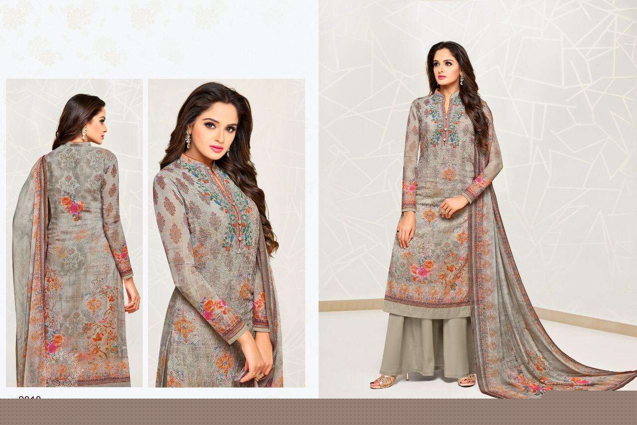 ZISA FLORA VOL-3 BY MEERA TRENDZ 2811 TO 28018 SERIES BEAUTIFUL WINTER COLLECTION SUITS STYLISH FANCY COLORFUL CASUAL WEAR & ETHNIC WEAR GEORGETTE WORK WITH DIGITAL PRINT DRESSES AT WHOLESALE PRICE