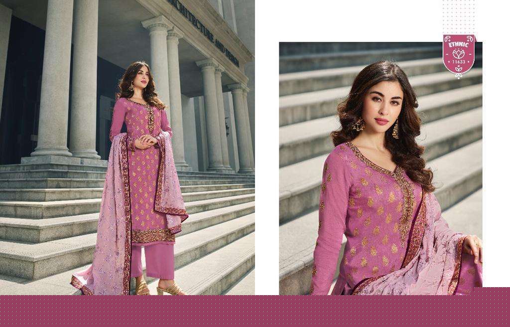 ZISA VOL-64 BY MEERA TRENDZ 11631 TO 11634 SERIES BEAUTIFUL SUITS COLORFUL STYLISH FANCY CASUAL WEAR & ETHNIC WEAR DOLA JACQUARD WITH EMBROIDERY DRESSES AT WHOLESALE PRICE