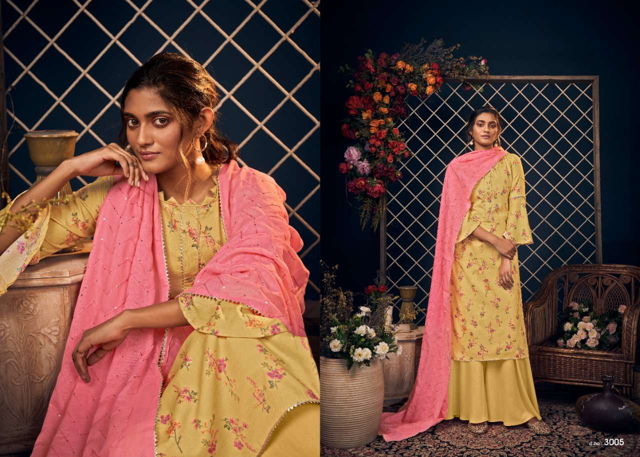 BLOSSOM BY MARIYUM ARTS 3001 TO 3008 SERIES BEAUTIFUL STYLISH SUITS FANCY COLORFUL CASUAL WEAR & ETHNIC WEAR & READY TO WEAR COTTON PRINT DRESSES AT WHOLESALE PRICE