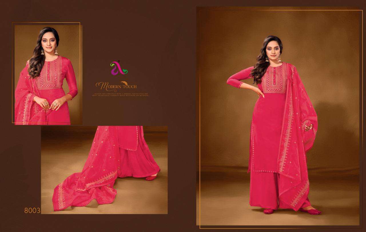 ERIKA BY ANGROOP PLUS 8001 TO 8008 SERIES BEAUTIFUL STYLISH FANCY COLORFUL CASUAL WEAR & ETHNIC WEAR PURE COTTON LAWN WITH EMBROIDERY DRESSES AT WHOLESALE PRICE