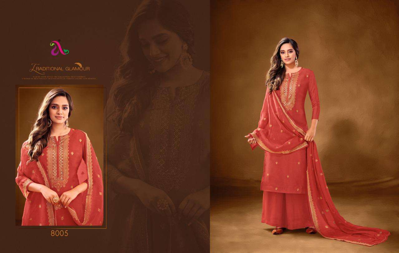ERIKA BY ANGROOP PLUS 8001 TO 8008 SERIES BEAUTIFUL STYLISH FANCY COLORFUL CASUAL WEAR & ETHNIC WEAR PURE COTTON LAWN WITH EMBROIDERY DRESSES AT WHOLESALE PRICE