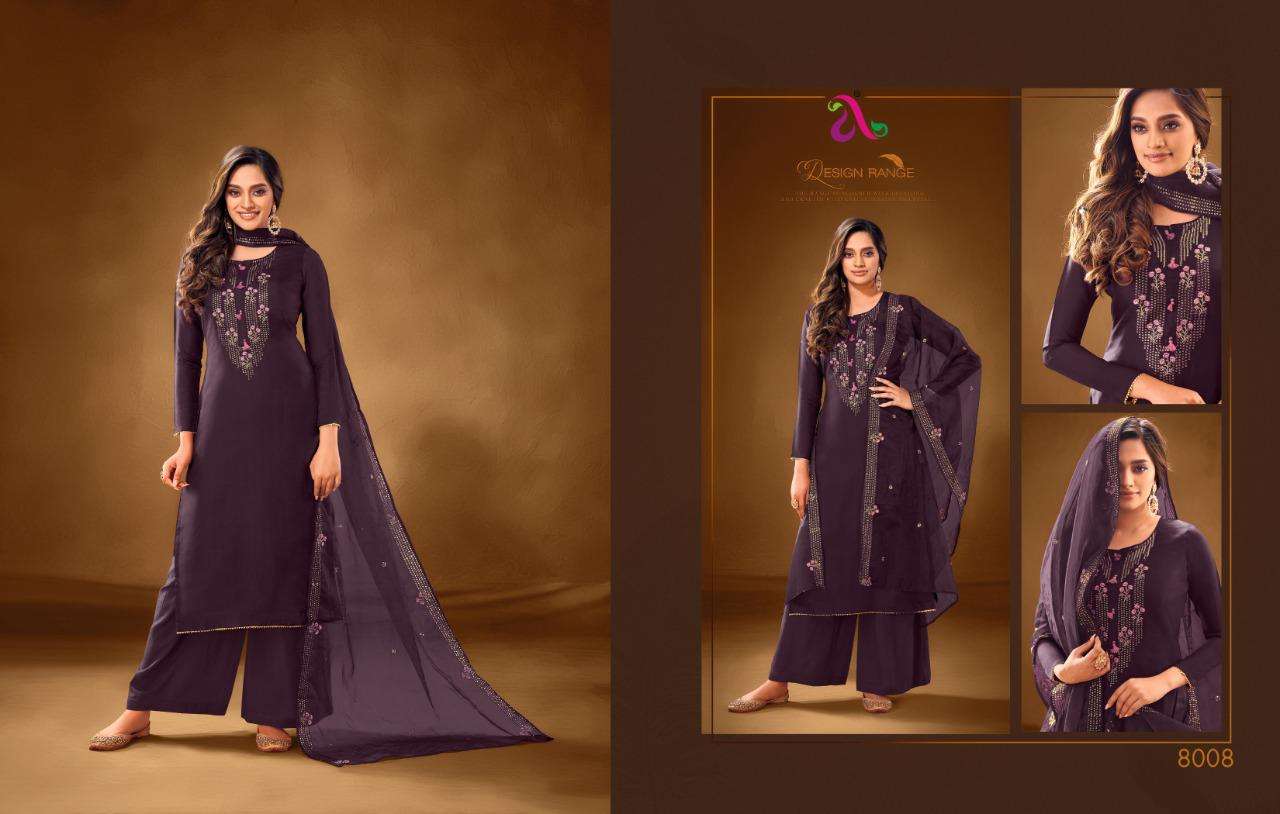 ERIKA BY ANGROOP PLUS 8001 TO 8008 SERIES BEAUTIFUL STYLISH FANCY COLORFUL CASUAL WEAR & ETHNIC WEAR PURE COTTON LAWN WITH EMBROIDERY DRESSES AT WHOLESALE PRICE