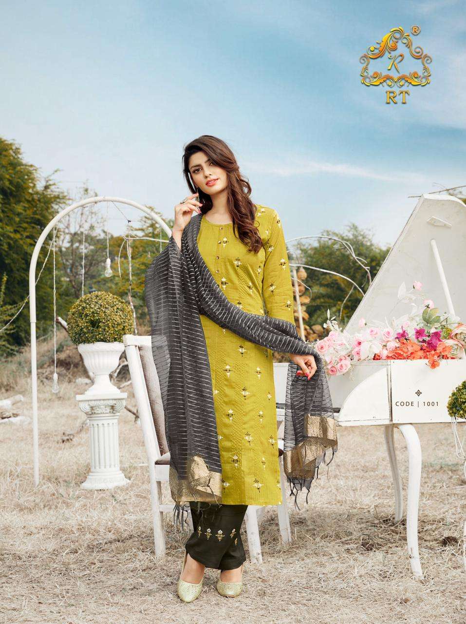 VASANT BY RT 1001 TO 1006 SERIES BEAUTIFUL SUITS COLORFUL STYLISH FANCY CASUAL WEAR & ETHNIC WEAR VISCOSE WEAVING DRESSES AT WHOLESALE PRICE