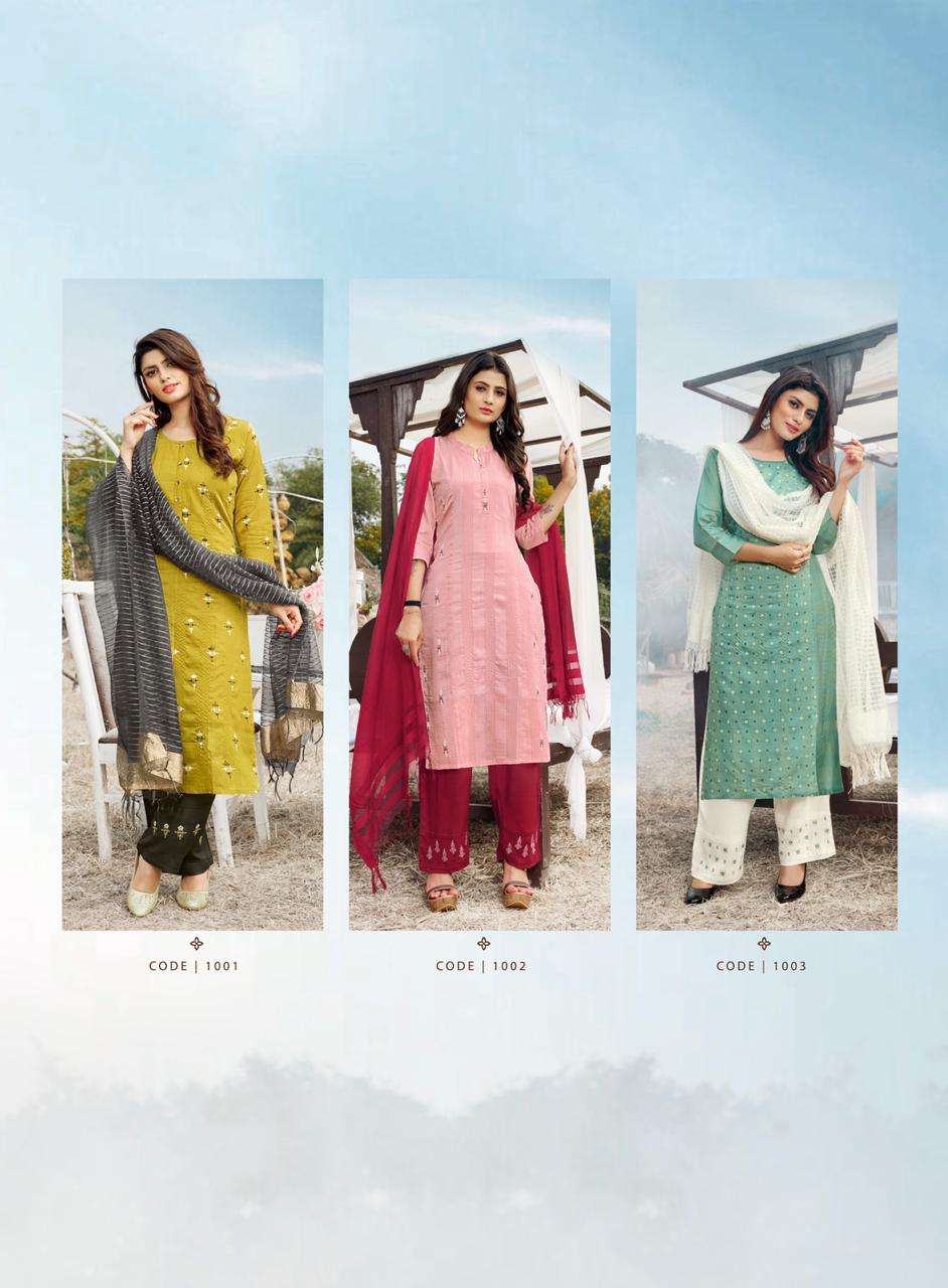 VASANT BY RT 1001 TO 1006 SERIES BEAUTIFUL SUITS COLORFUL STYLISH FANCY CASUAL WEAR & ETHNIC WEAR VISCOSE WEAVING DRESSES AT WHOLESALE PRICE