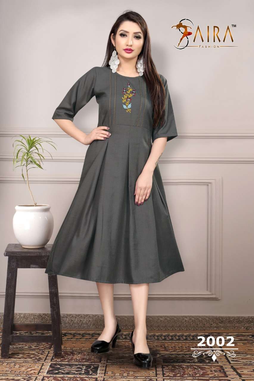 SUNEHRI VOL-2 BY SAIRA FASHION 2001 TO 2006 SERIES BEAUTIFUL COLORFUL STYLISH FANCY PARTY WEAR & ETHNIC WEAR & READY TO WEAR HEAVY RUBY SLUB COTTON KURTIS AT WHOLESALE PRICE