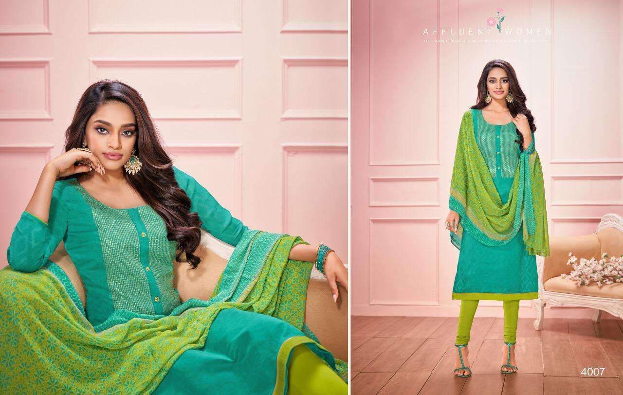 DAAIRY DON VOL-25 BY KAPIL TRENDZ 4001 TO 4014 SERIES BEAUTIFUL SUITS STYLISH FANCY COLORFUL CASUAL WEAR & ETHNIC WEAR LAKDA JACQUARD WORK DRESSES AT WHOLESALE PRICE