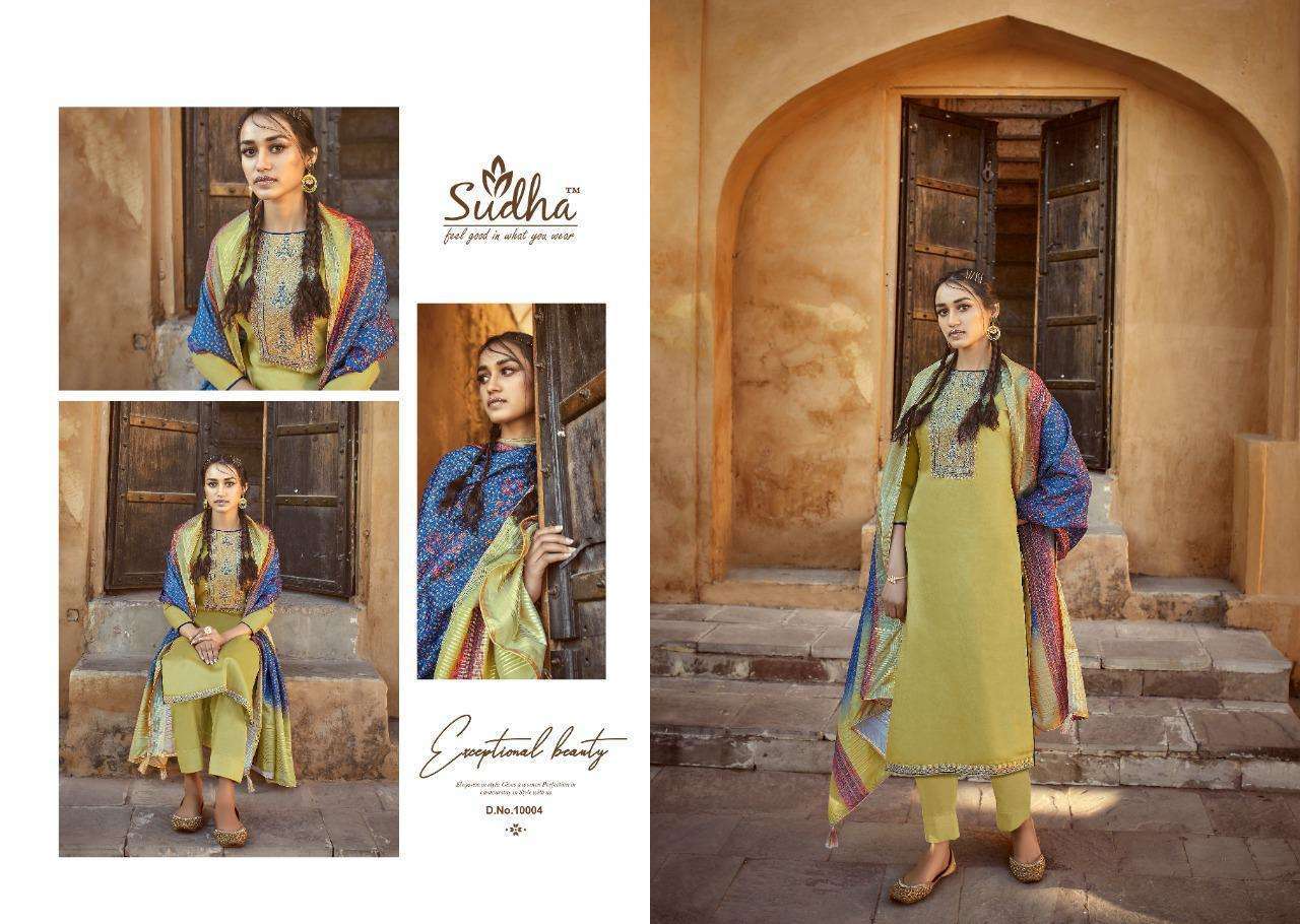 RIWAYAT BY SUDHA 10001 TO 10008 SERIES BEAUTIFUL SUITS STYLISH FANCY COLORFUL CASUAL WEAR & ETHNIC WEAR PURE JAM SILK EMBROIDERY WORK DRESSES AT WHOLESALE PRICE