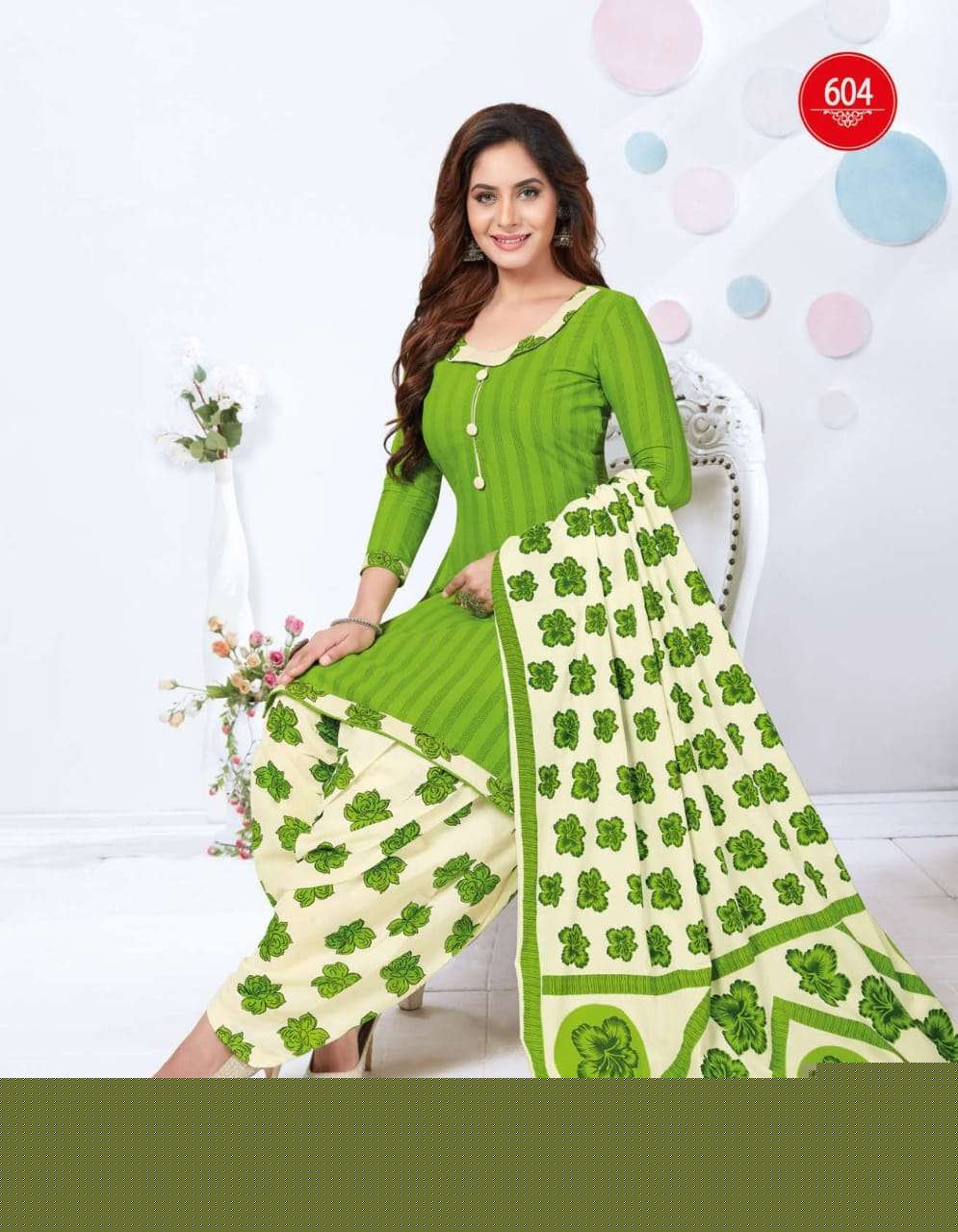 GEET PATIALA VOL-6 BY BAALAR 603 TO 614 SERIES BEAUTIFUL SUITS STYLISH FANCY COLORFUL CASUAL WEAR & ETHNIC WEAR PURE COTTON PRINT DRESSES AT WHOLESALE PRICE