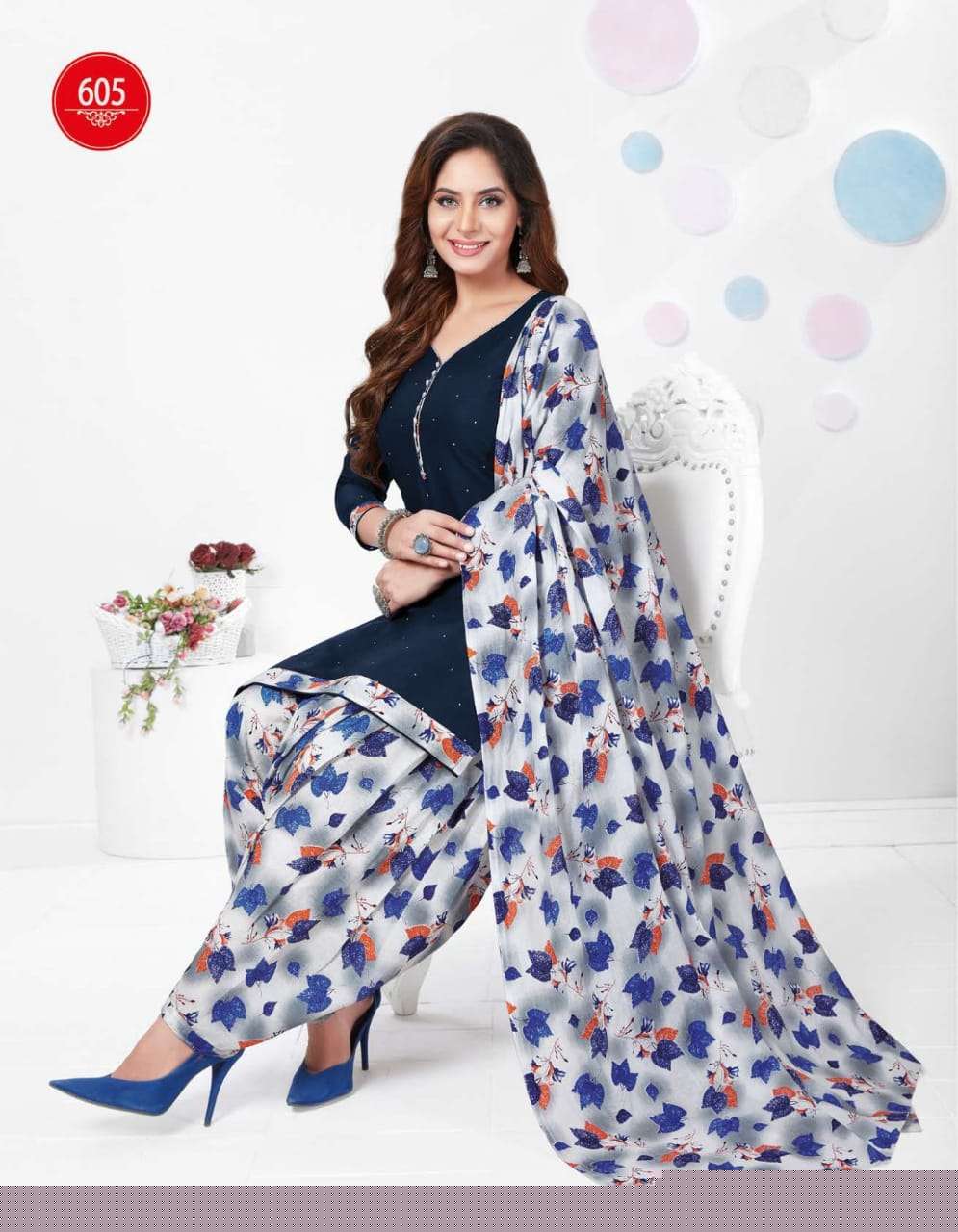 GEET PATIALA VOL-6 BY BAALAR 603 TO 614 SERIES BEAUTIFUL SUITS STYLISH FANCY COLORFUL CASUAL WEAR & ETHNIC WEAR PURE COTTON PRINT DRESSES AT WHOLESALE PRICE