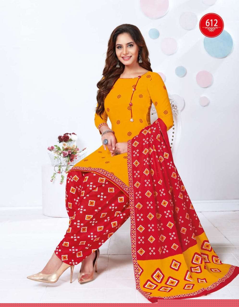 GEET PATIALA VOL-6 BY BAALAR 603 TO 614 SERIES BEAUTIFUL SUITS STYLISH FANCY COLORFUL CASUAL WEAR & ETHNIC WEAR PURE COTTON PRINT DRESSES AT WHOLESALE PRICE