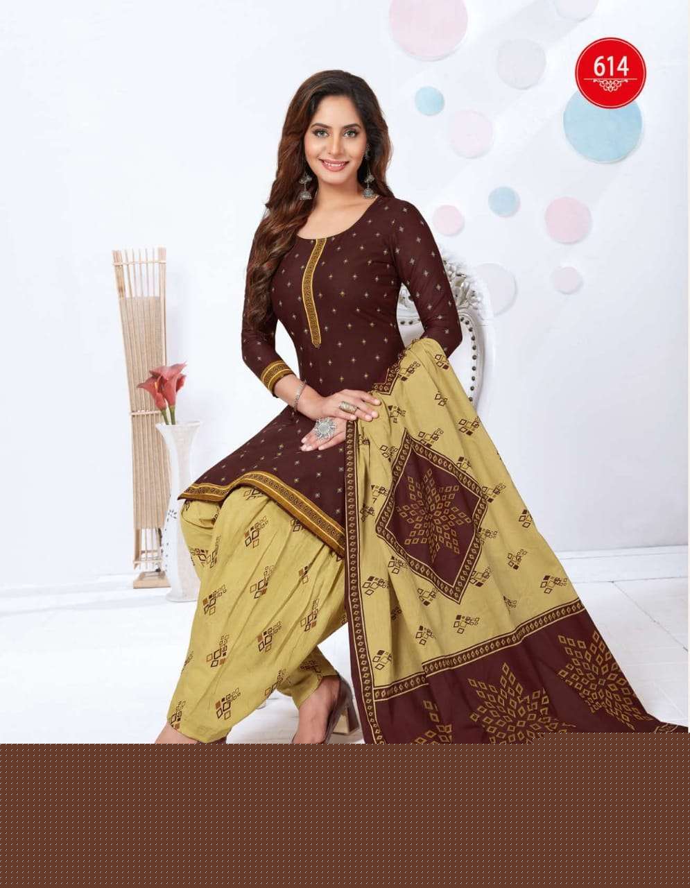 GEET PATIALA VOL-6 BY BAALAR 603 TO 614 SERIES BEAUTIFUL SUITS STYLISH FANCY COLORFUL CASUAL WEAR & ETHNIC WEAR PURE COTTON PRINT DRESSES AT WHOLESALE PRICE