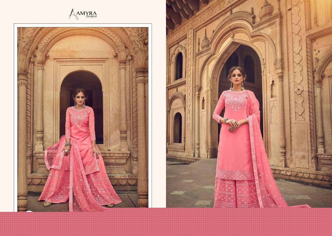 Darpan By Amyra Designer 101 To 104 Series Beautiful Stylish Fancy Colorful Casual Wear & Ethnic Wear & Ready To Wear Heavy Georgette Embroidered Dresses At Wholesale Price
