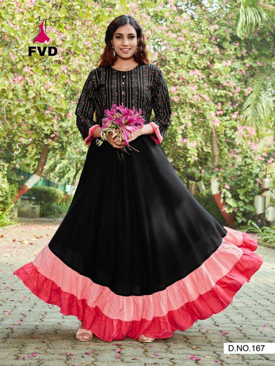 LONDON DREAMS VOL-1 BY FVD 164 TO 171 SERIES DESIGNER BEAUTIFUL STYLISH FANCY COLORFUL PARTY WEAR & OCCASIONAL WEAR RAYON FOIL PRINT GOWNS AT WHOLESALE PRICE