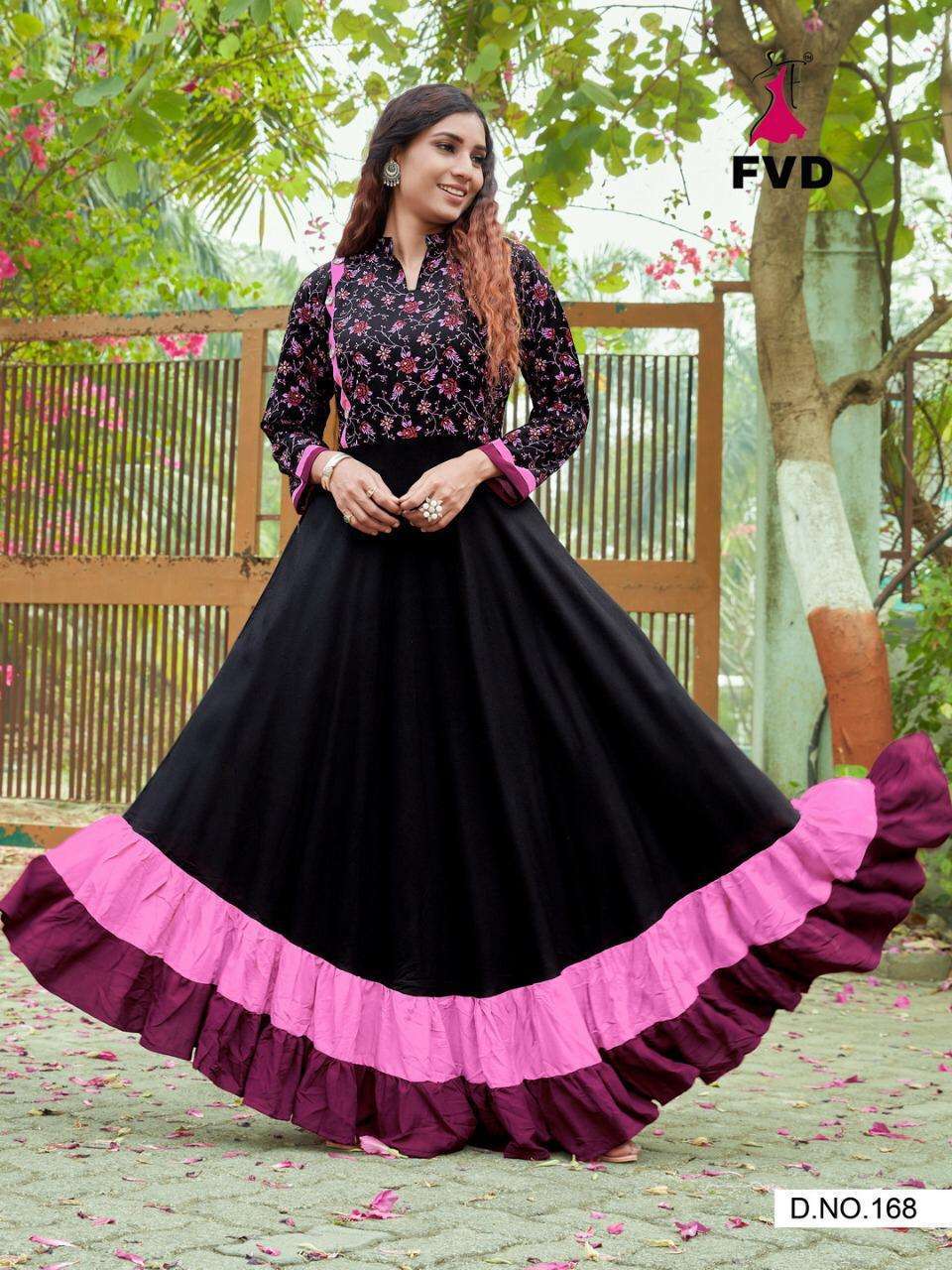 LONDON DREAMS VOL-1 BY FVD 164 TO 171 SERIES DESIGNER BEAUTIFUL STYLISH FANCY COLORFUL PARTY WEAR & OCCASIONAL WEAR RAYON FOIL PRINT GOWNS AT WHOLESALE PRICE