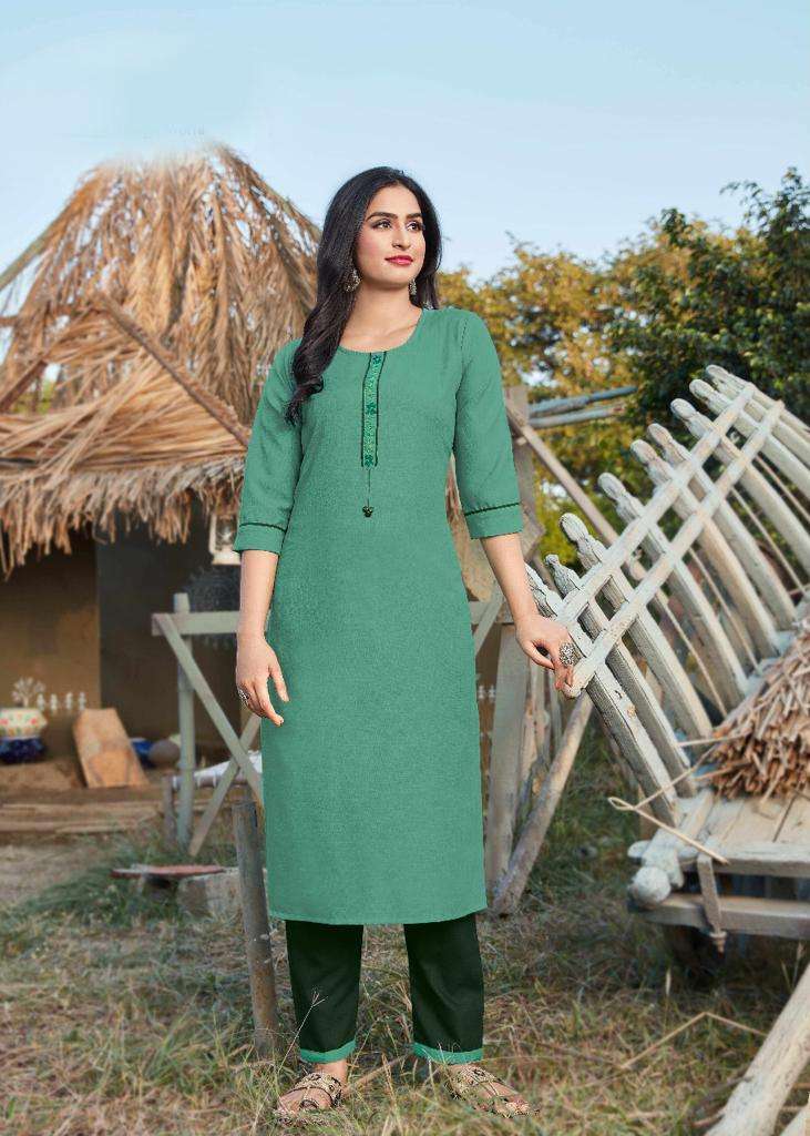 FANTOM BY 12 ANGEL 1001 TO 1006 SERIES BEAUTIFUL STYLISH FANCY COLORFUL CASUAL WEAR & ETHNIC WEAR & READY TO WEAR HEAVY RUBY COTTON KURTIS WITH BOTTOM AT WHOLESALE PRICE