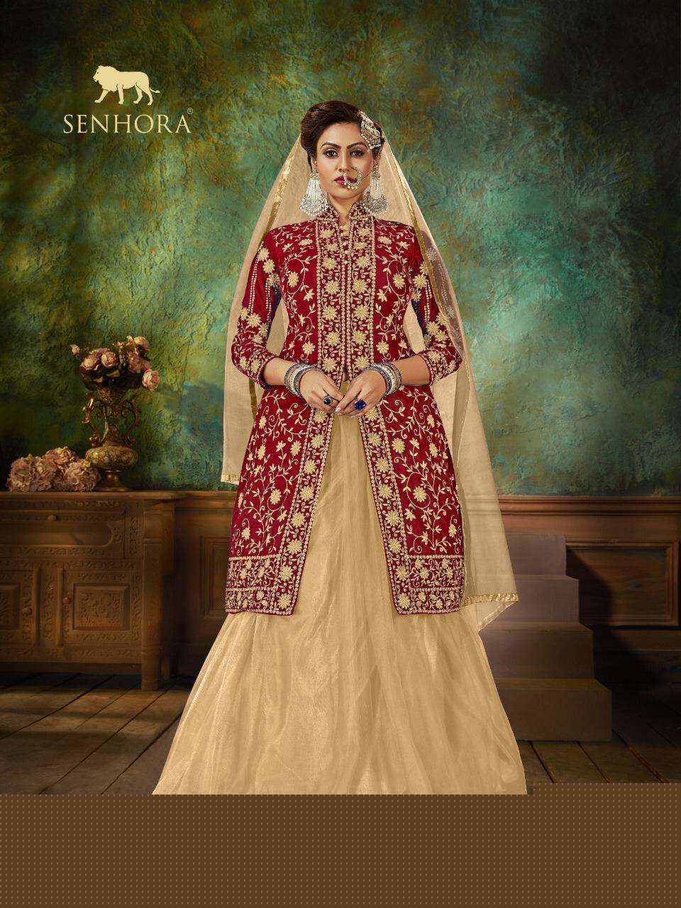 ZARA VOL-19 BY SENHORA DRESSES 19001 TO 19004 SERIES DESIGNER SUITS BEAUTIFUL STYLISH FANCY COLORFUL PARTY WEAR & OCCASIONAL WEAR VELVET EMBROIDERED DRESSES AT WHOLESALE PRICE