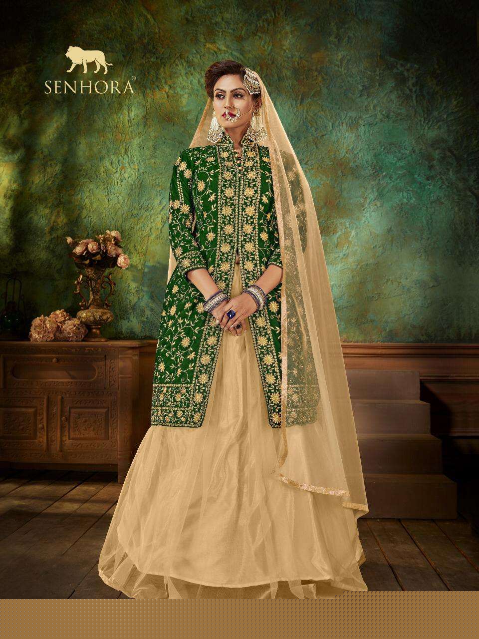 ZARA VOL-19 BY SENHORA DRESSES 19001 TO 19004 SERIES DESIGNER SUITS BEAUTIFUL STYLISH FANCY COLORFUL PARTY WEAR & OCCASIONAL WEAR VELVET EMBROIDERED DRESSES AT WHOLESALE PRICE