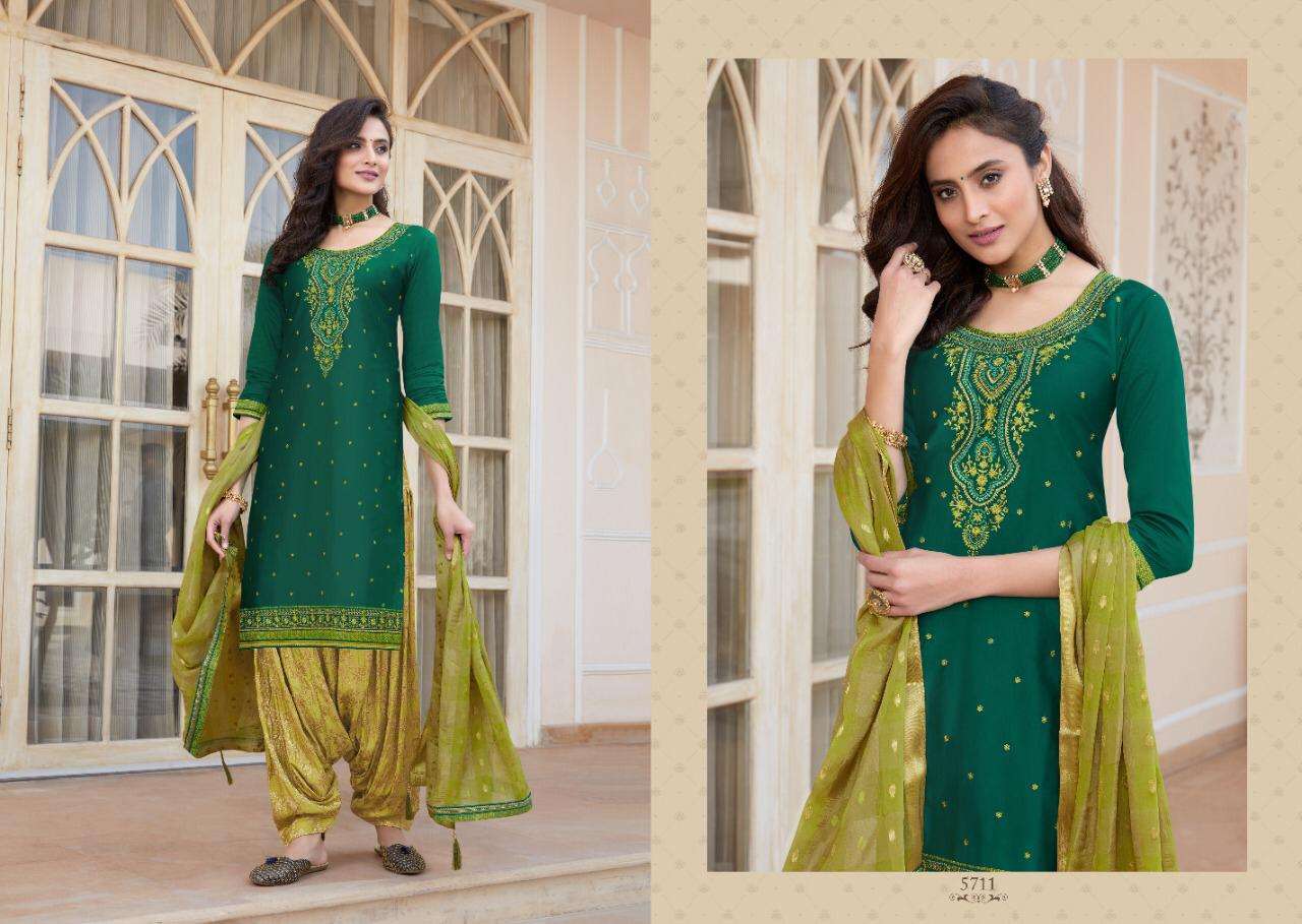 SHANGAR BY PATIYALA HOUSE VOL-19 BY KESSI FABRICS 5711 TO 5718 SERIES BEAUTIFUL COLORFUL STYLISH PRETTY PARTY WEAR CASUAL WEAR OCCASIONAL WEAR JAM SILK WITH EMBROIDERY DRESSES AT WHOLESALE PRICE