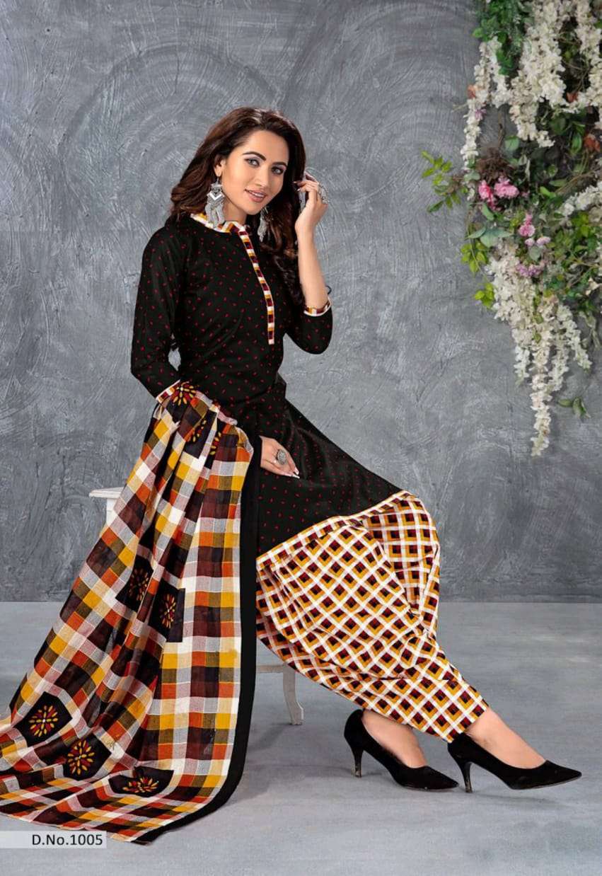SANSKRUTI BY SHREE MEENAXI COTTON 1001 TO 1010 SERIES BEAUTIFUL SUITS STYLISH COLORFUL FANCY CASUAL WEAR & ETHNIC WEAR COTTON PRINTED DRESSES AT WHOLESALE PRICE