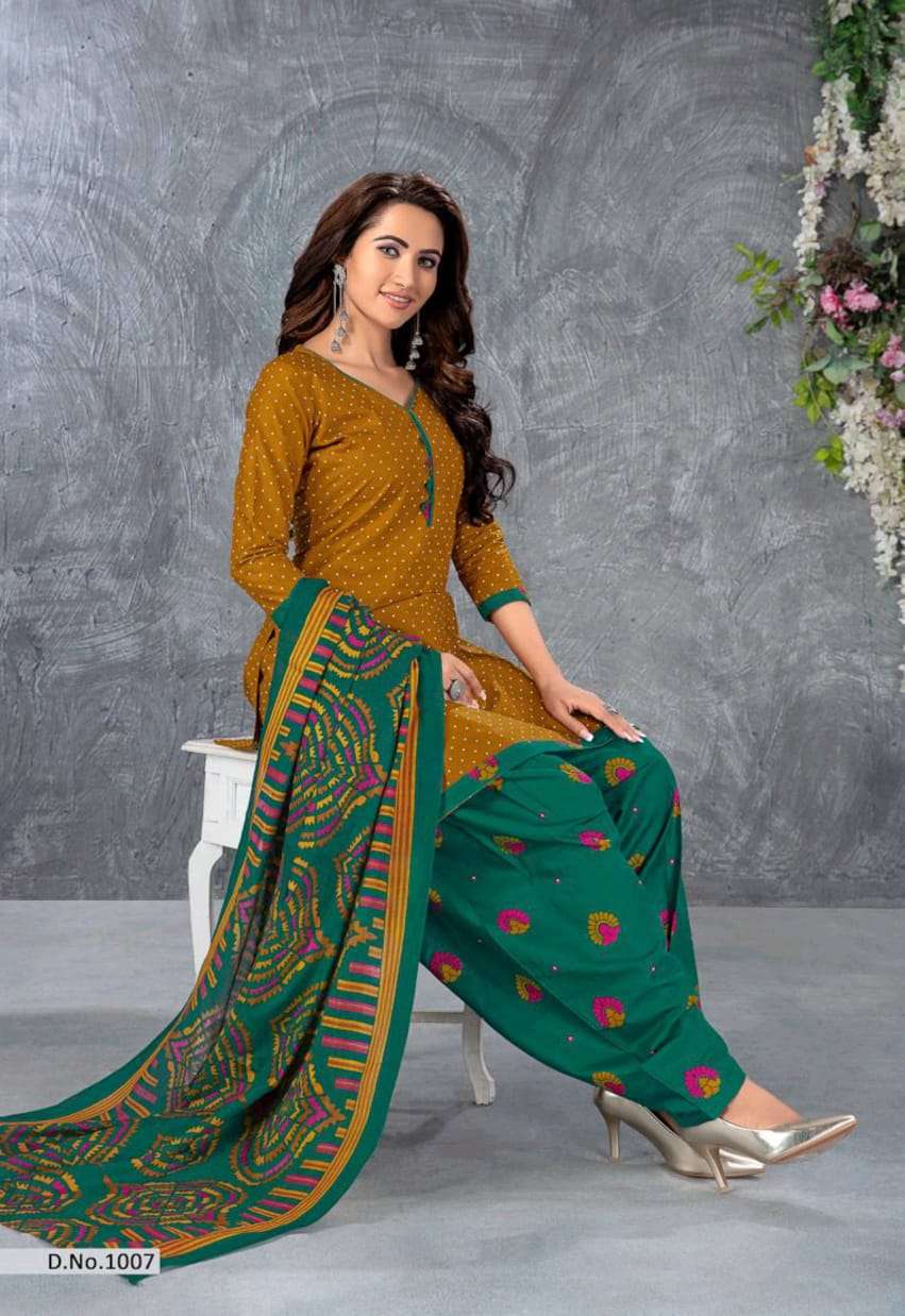 SANSKRUTI BY SHREE MEENAXI COTTON 1001 TO 1010 SERIES BEAUTIFUL SUITS STYLISH COLORFUL FANCY CASUAL WEAR & ETHNIC WEAR COTTON PRINTED DRESSES AT WHOLESALE PRICE