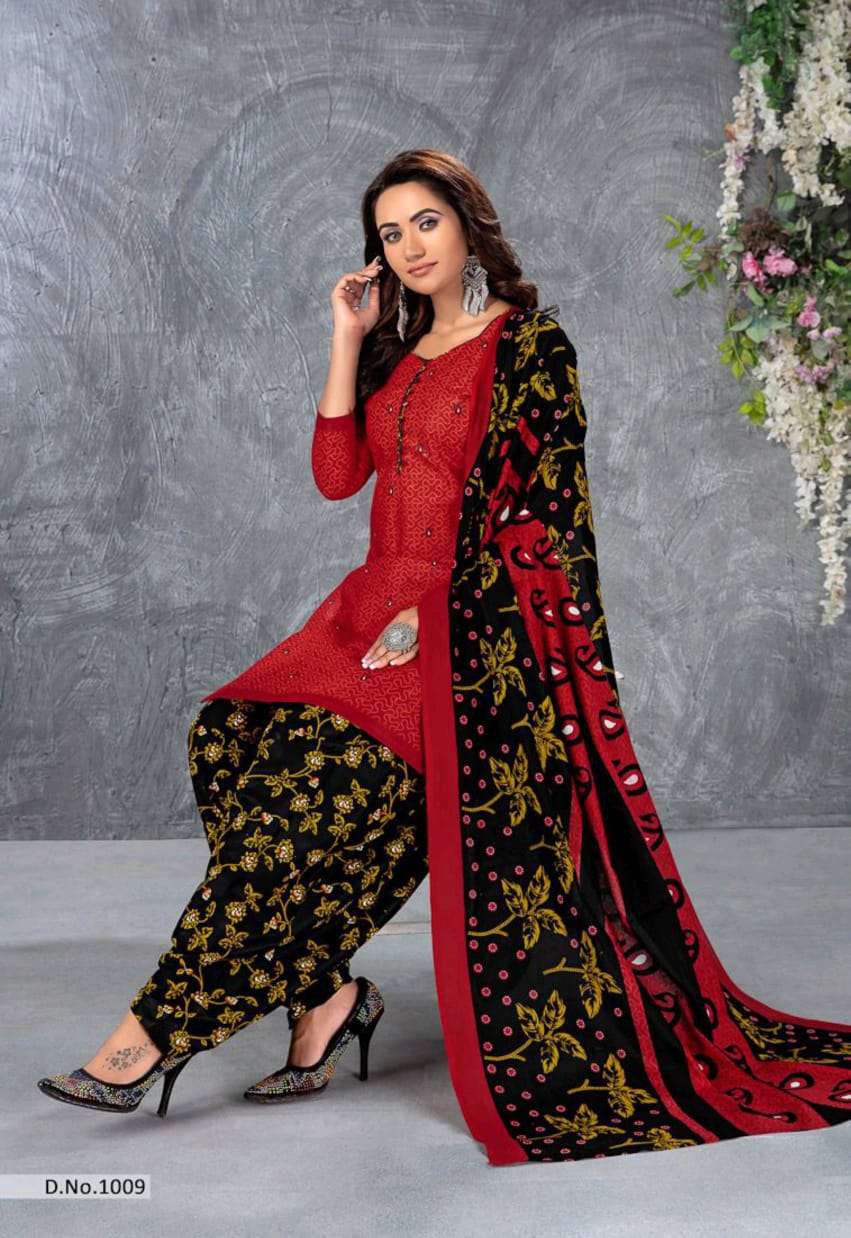 SANSKRUTI BY SHREE MEENAXI COTTON 1001 TO 1010 SERIES BEAUTIFUL SUITS STYLISH COLORFUL FANCY CASUAL WEAR & ETHNIC WEAR COTTON PRINTED DRESSES AT WHOLESALE PRICE