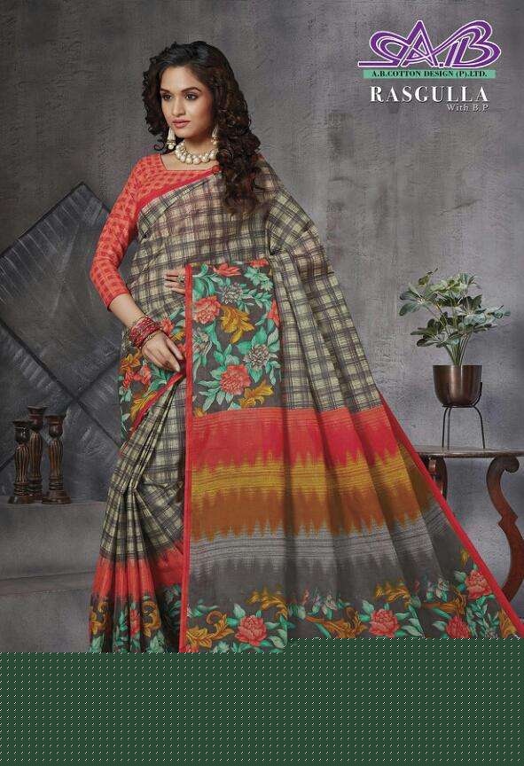 RASGULLA BY A.B FASHION 900 TO 914 SERIES INDIAN TRADITIONAL WEAR COLLECTION BEAUTIFUL STYLISH FANCY COLORFUL PARTY WEAR & OCCASIONAL WEAR MUL MUL COTTON PRINTED SAREES AT WHOLESALE PRICE