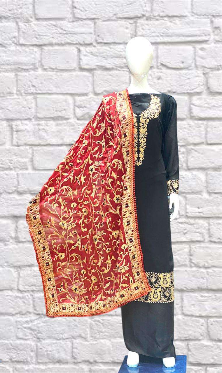 ALIZEH BY RUMAISHA 107-A TO 107-B SERIES BEAUTIFUL PAKISTANI SUITS COLORFUL STYLISH FANCY CASUAL WEAR & ETHNIC WEAR GEORGETTE EMBROIDERED DRESSES AT WHOLESALE PRICE