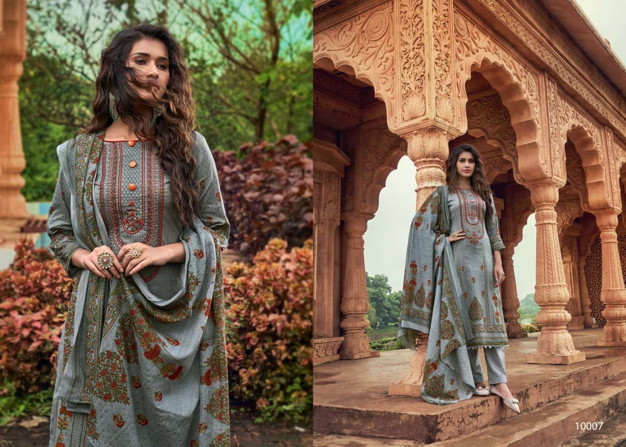 MAIRAA BY 7 CLOUDS 10001 TO 10010 SERIES DESIGNER WEDDING COLLECTION BEAUTIFUL STYLISH FANCY COLORFUL PARTY WEAR & OCCASIONAL WEAR PURE JAM DIGITAL PRINT EMBROIDERED DRESSES AT WHOLESALE PRICE
