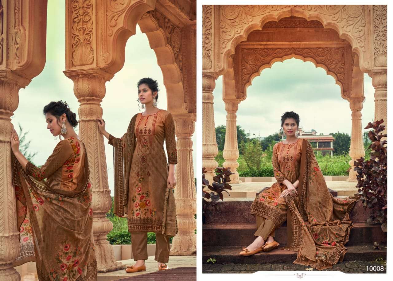MAIRAA BY 7 CLOUDS 10001 TO 10010 SERIES DESIGNER WEDDING COLLECTION BEAUTIFUL STYLISH FANCY COLORFUL PARTY WEAR & OCCASIONAL WEAR PURE JAM DIGITAL PRINT EMBROIDERED DRESSES AT WHOLESALE PRICE