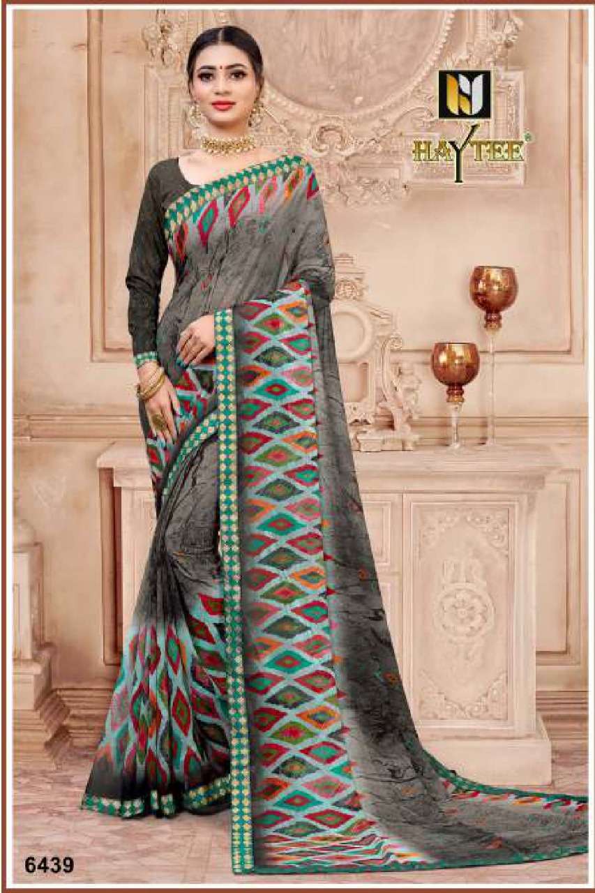 SEOSONS BY HAYTEE 6436 TO 6443 SERIES INDIAN TRADITIONAL WEAR COLLECTION BEAUTIFUL STYLISH FANCY COLORFUL PARTY WEAR & OCCASIONAL WEAR WEIGHTLESS PRINT SAREES AT WHOLESALE PRICE