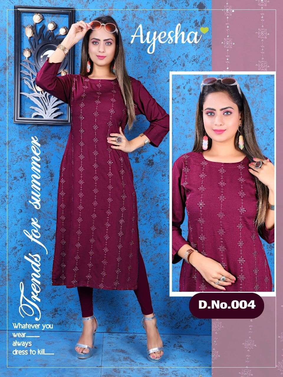 RESHMA BY AYESHA 01 TO 05 SERIES DESIGNER STYLISH FANCY COLORFUL BEAUTIFUL PARTY WEAR & ETHNIC WEAR COLLECTION HEAVY RAYON SLUB EMBROIDERY KURTIS AT WHOLESALE PRICE