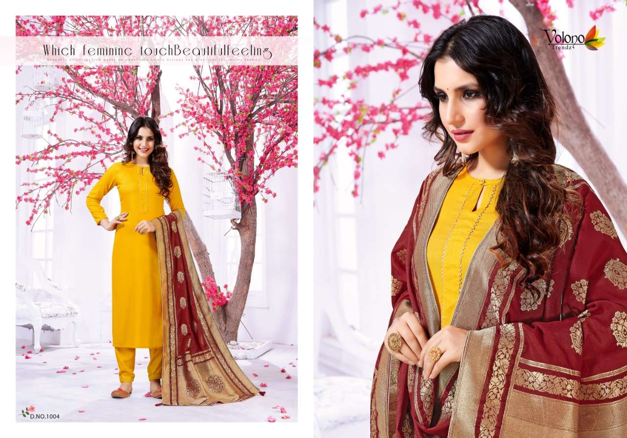 VASTRA NX BY VOLONO TRENDZ BEAUTIFUL SUITS STYLISH FANCY COLORFUL PARTY WEAR & OCCASIONAL WEAR HEAVY RAYON DRESSES AT WHOLESALE PRICE