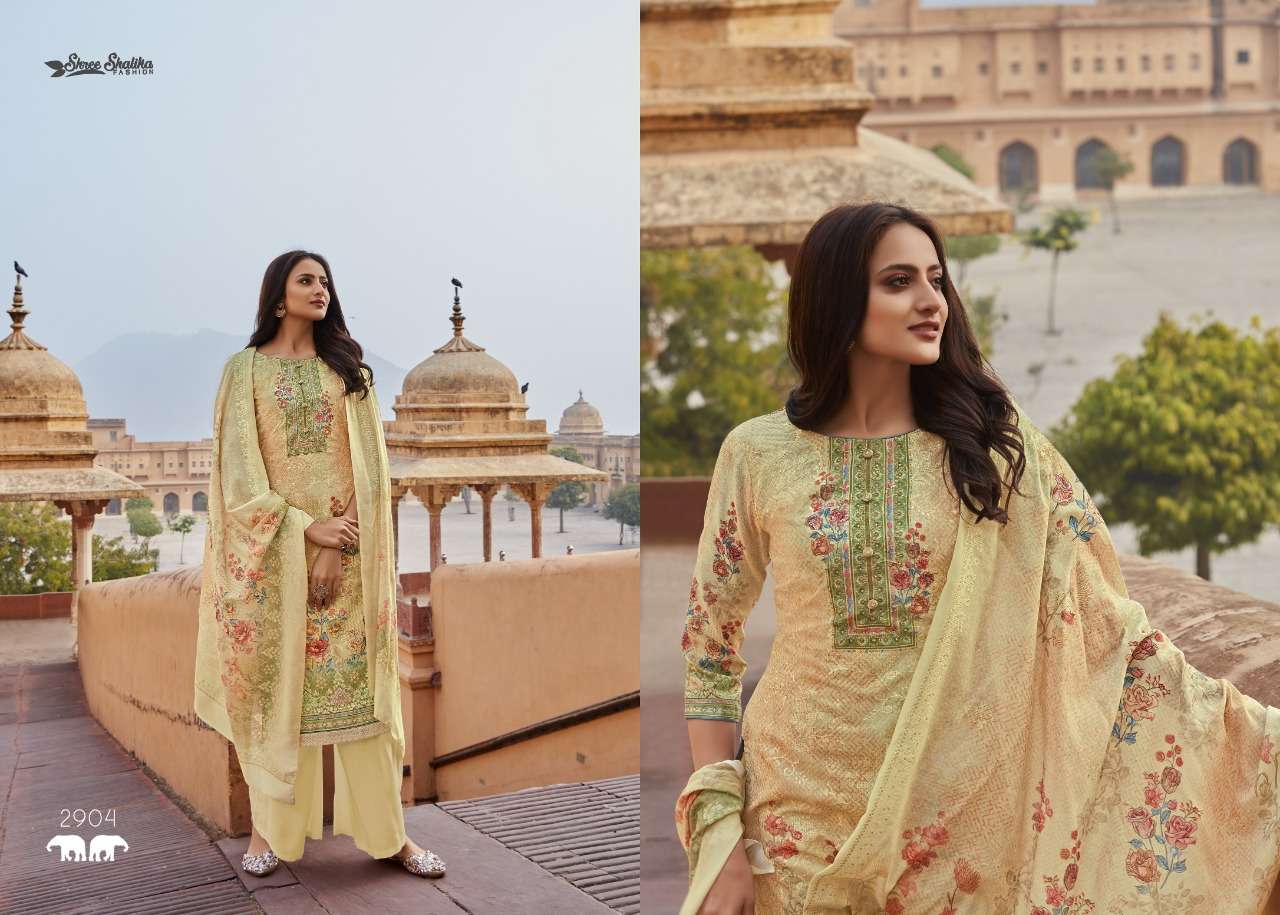 SHALIKA VOL-65 BY SHREE SHALIKA FASHION 2901 TO 2908 SERIES BEAUTIFUL STYLISH SUITS FANCY COLORFUL CASUAL WEAR & ETHNIC WEAR & READY TO WEAR PURE COTTON DIGITAL PRINT WITH WORK DRESSES AT WHOLESALE PRICE